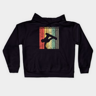 Snowboarding retro Kids Hoodie